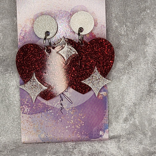 Love Heart #27 Dangle Earrings