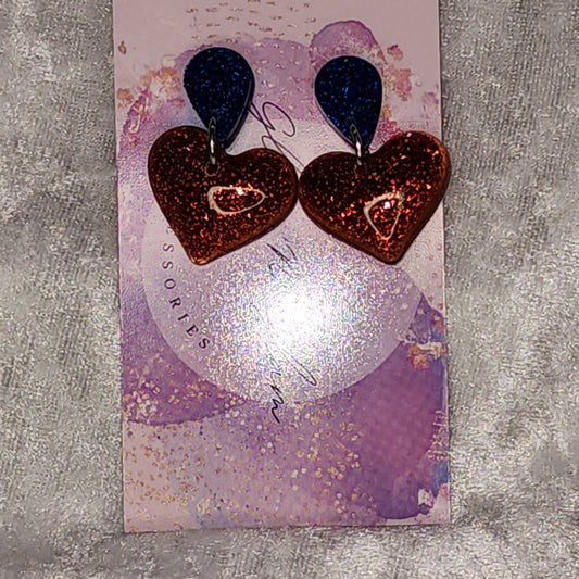 Love Heart #30 Dangle Earrings