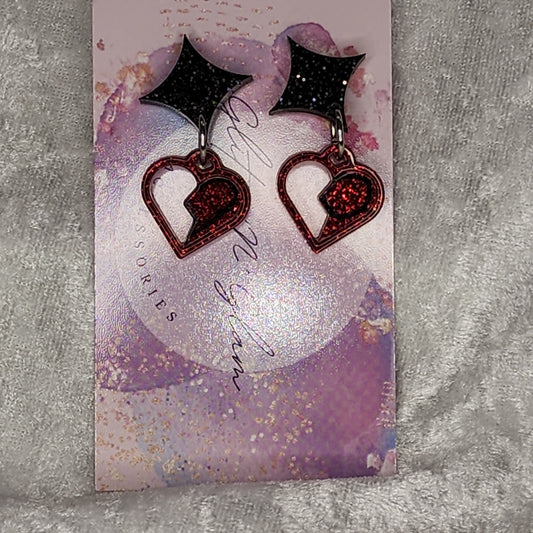 Love Heart #44 Dangle Earrings