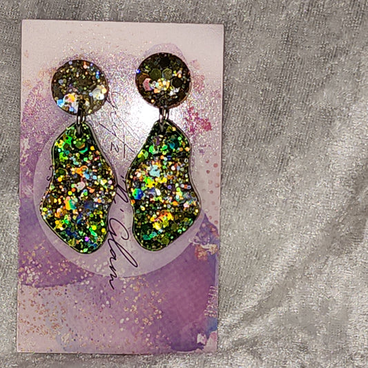 Small Medium Rock #2 Dangle Earrings