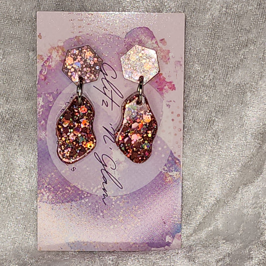 Small Rock #5 Dangle Earrings