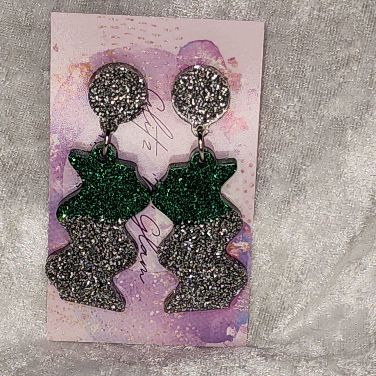 Squiggle #4 Dangle Earrings