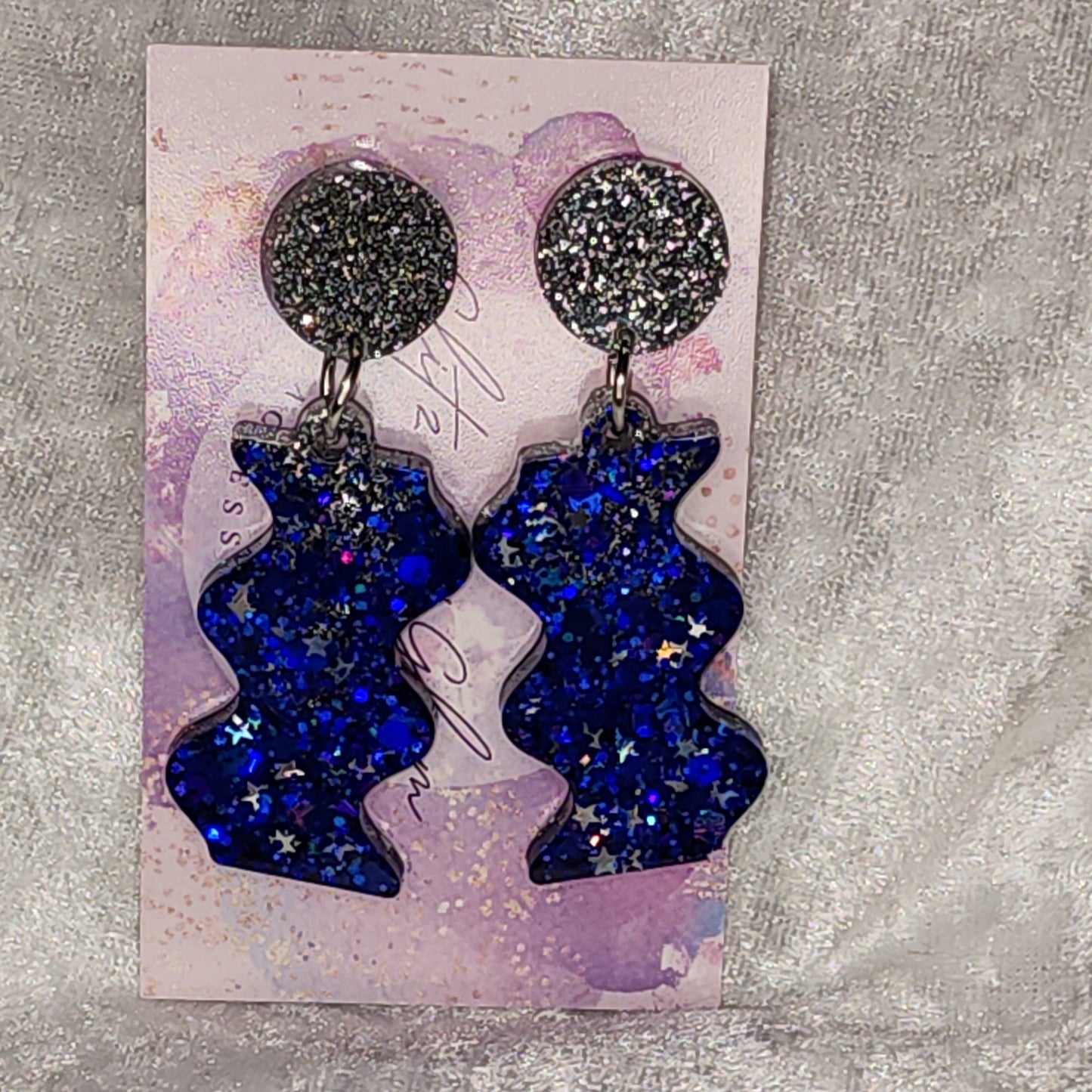 Squiggle #5 Dangle Earrings