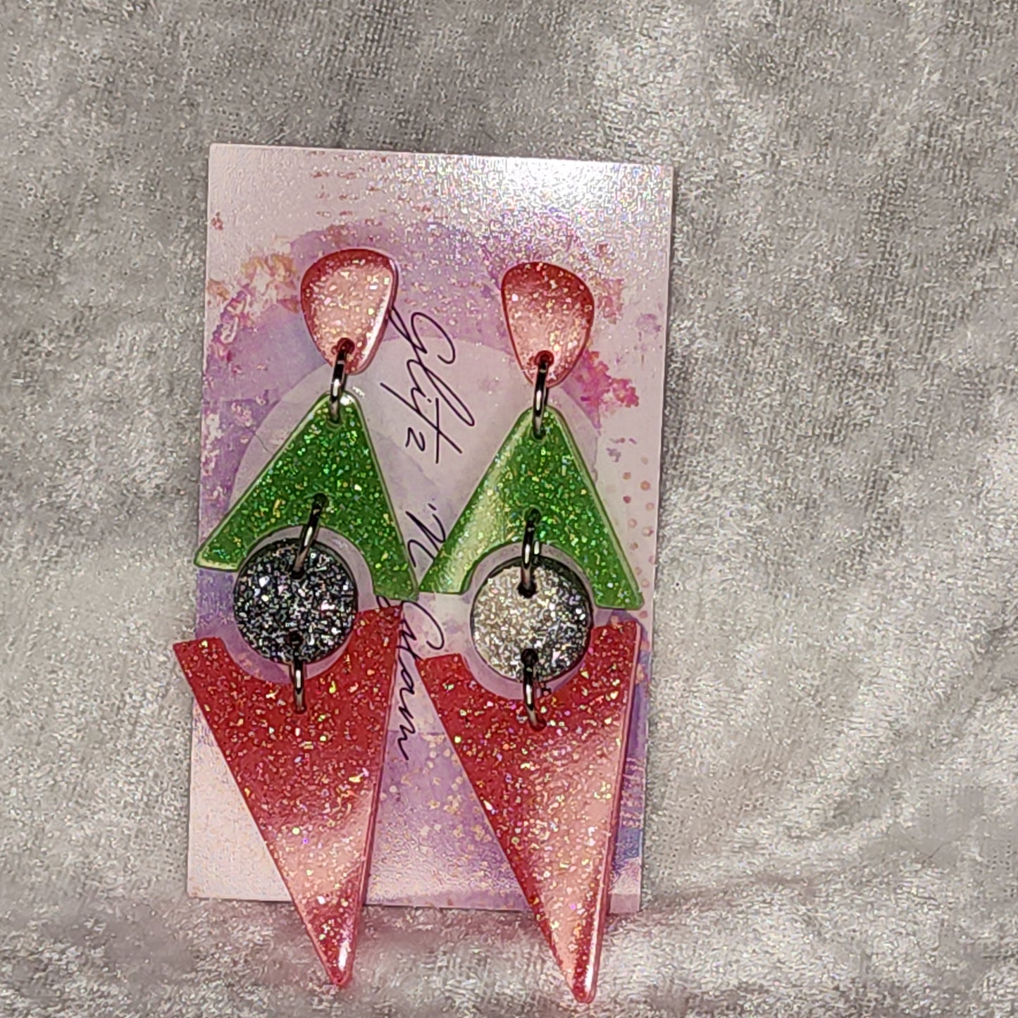 DoubleTriangle #1 Dangle Earrings