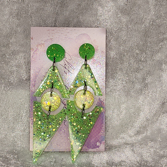 DoubleTriangle #2 Dangle Earrings