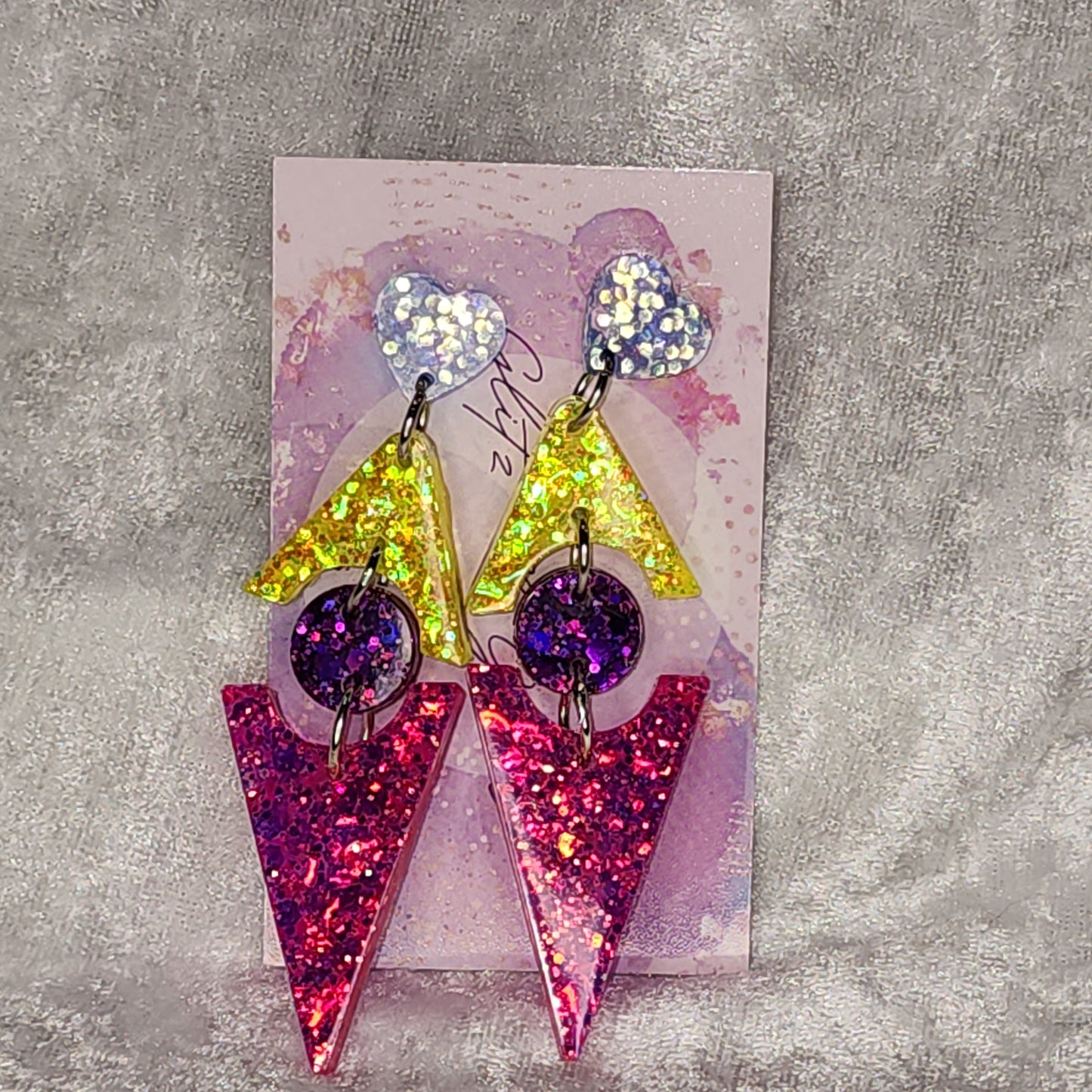 DoubleTriangle #3 Dangle Earrings