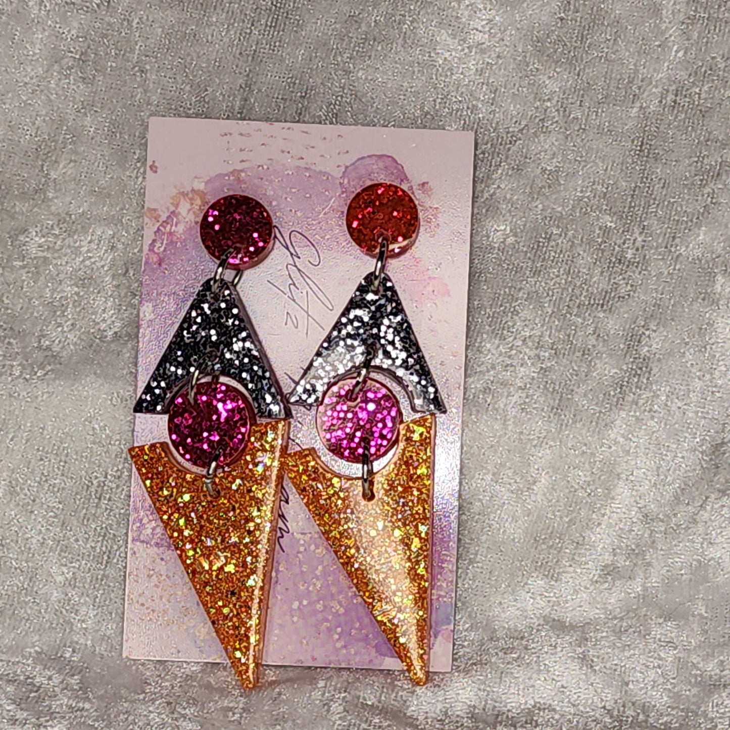 DoubleTriangle #4 Dangle Earrings