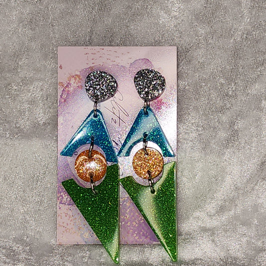 DoubleTriangle #6 Dangle Earrings