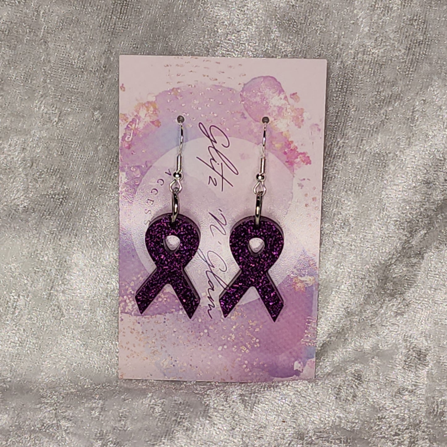 Ribbon #5 Dangle Earrings