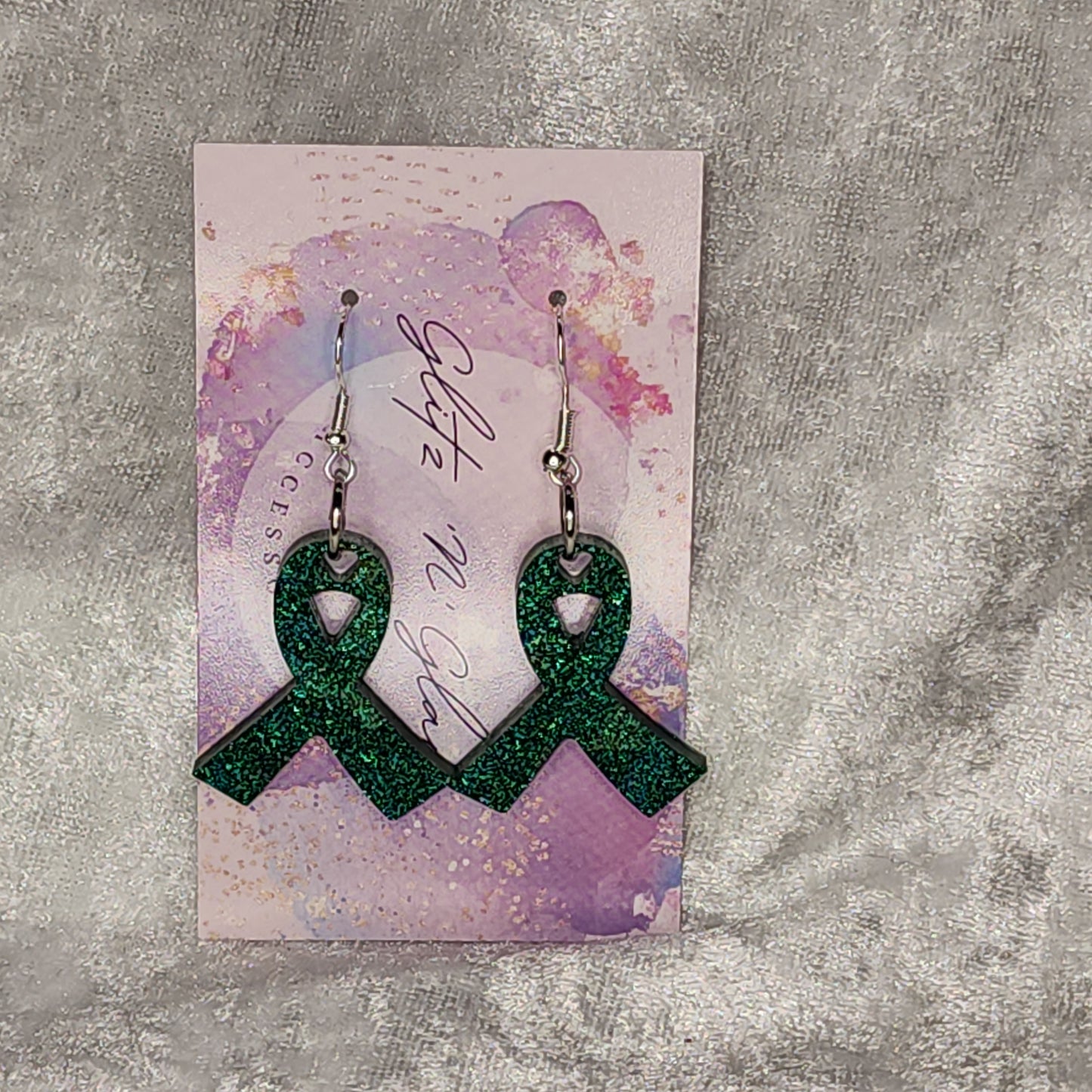 Ribbon #10 Dangle Earrings