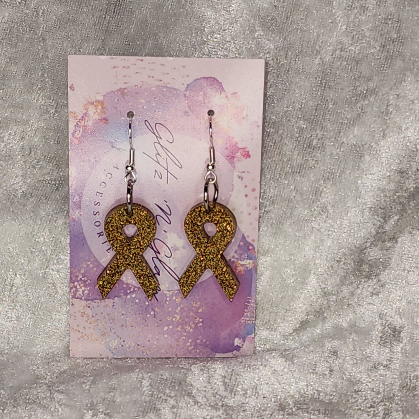 Ribbon #12 Dangle Earrings