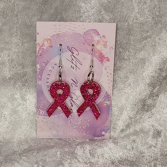 Ribbon #14 Dangle Earrings