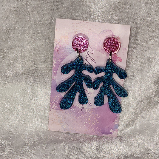 Coral #4 Dangle Earrings