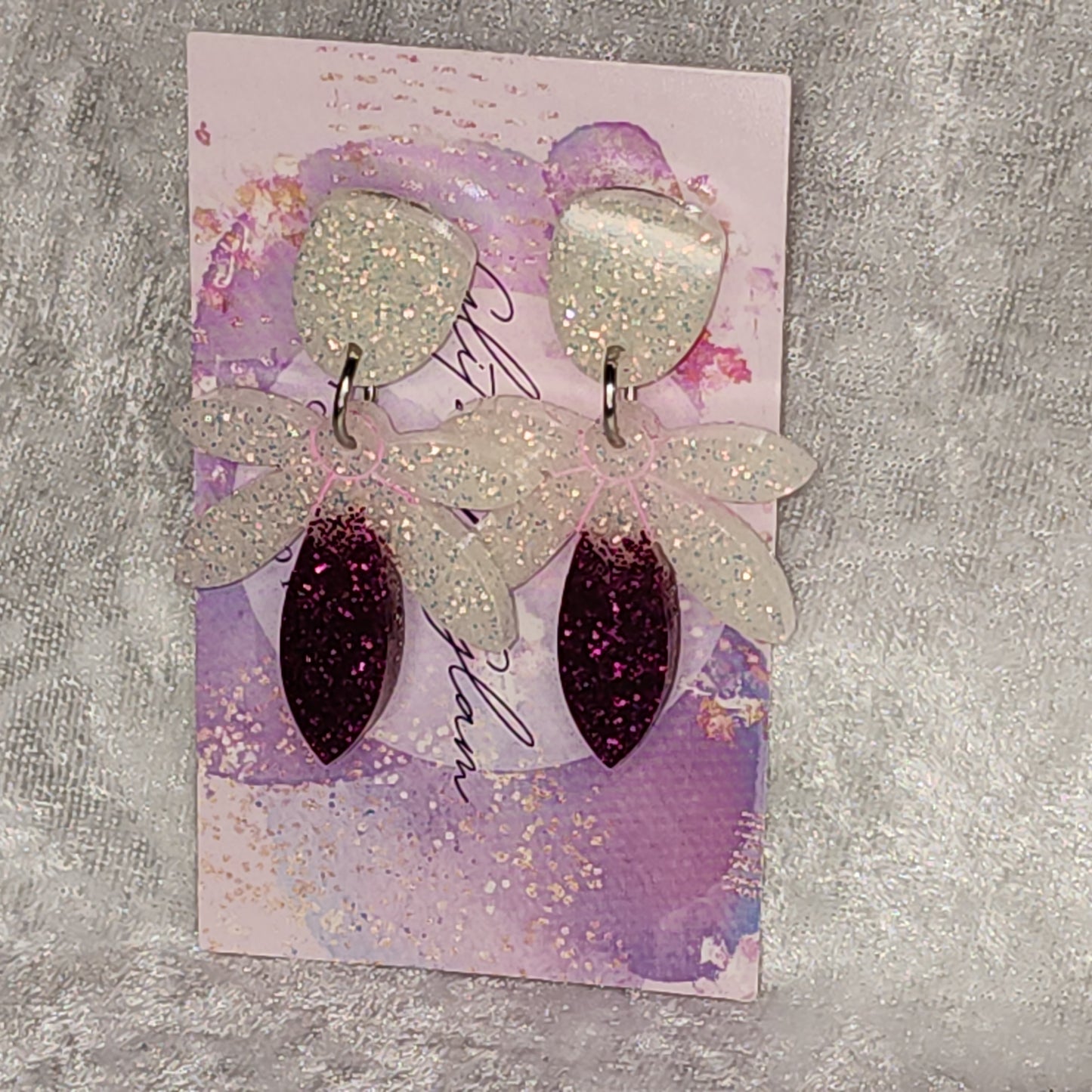 Lge Leaf #3 Dangle Earrings