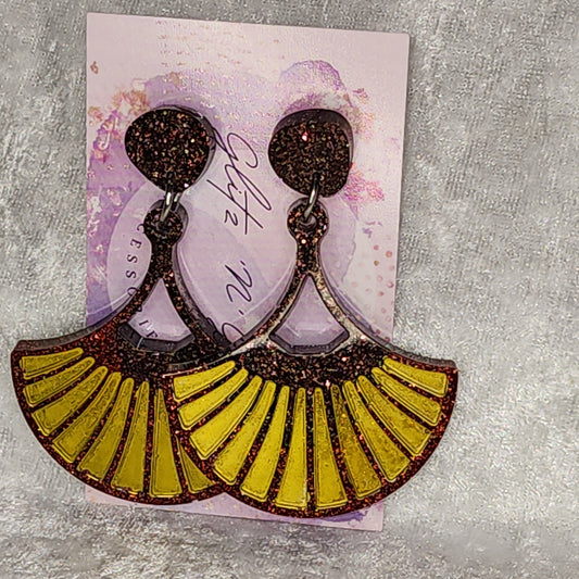 Fan2 #3 Dangle Earrings