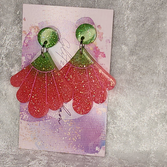 Fan #2 Dangle Earrings