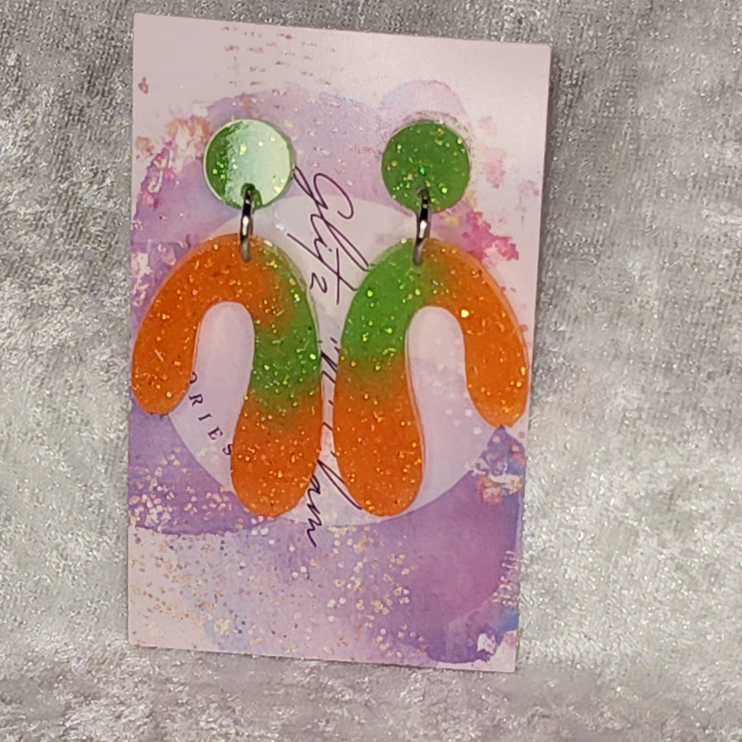 Candy Cane Arch #3 Dangle Earrings