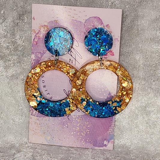 Retro Circle #15 Dangle Earrings