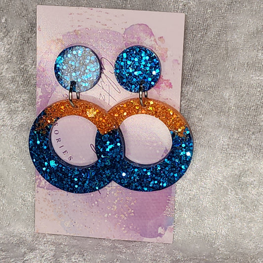 Retro Circle #16 Dangle Earrings