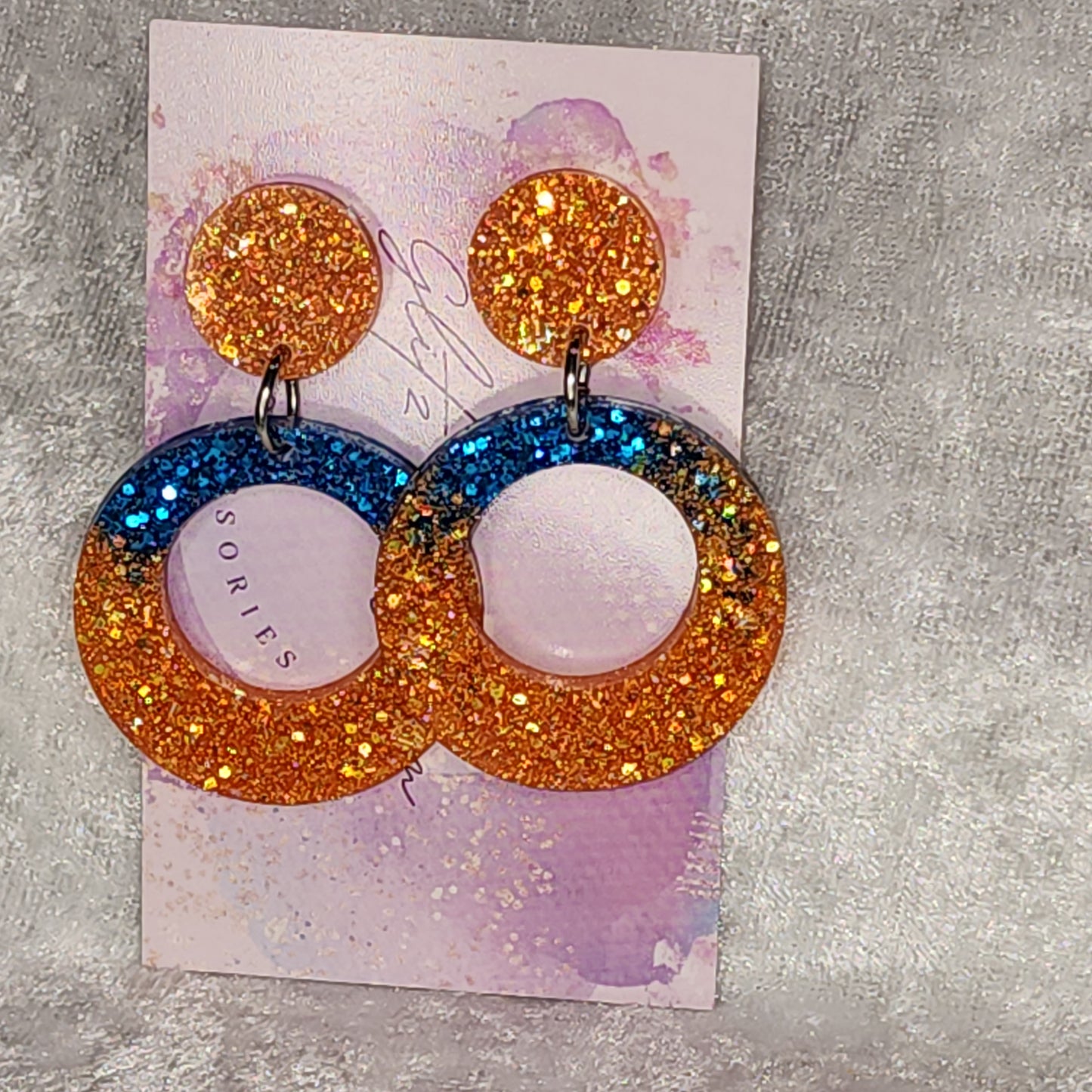 Retro Circle #17 Dangle Earrings