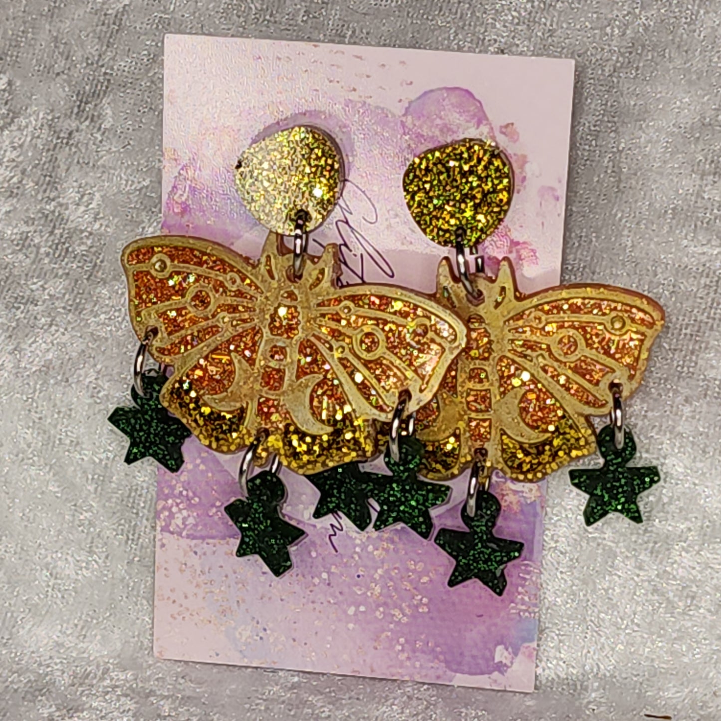 Moth #1 Dangle Earrings