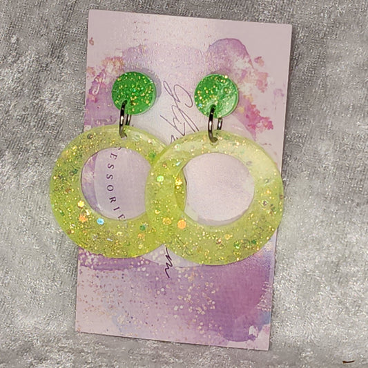 Retro Circle #19 Dangle Earrings