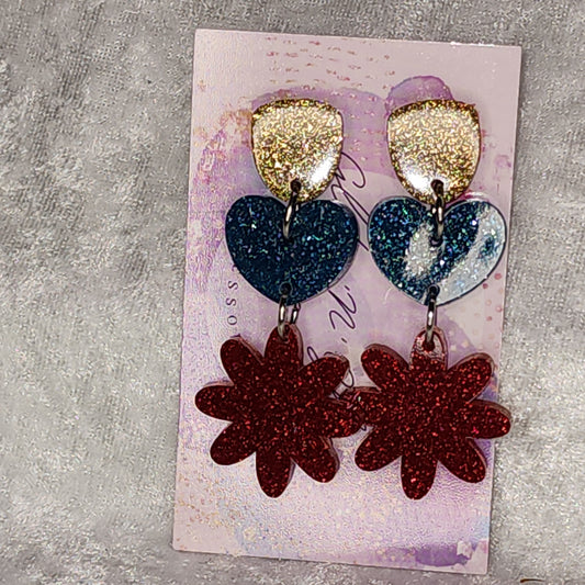 Mixed shape #49 Dangle Earrings