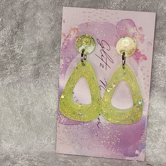 Hollow Droplet #37 Dangle Earrings