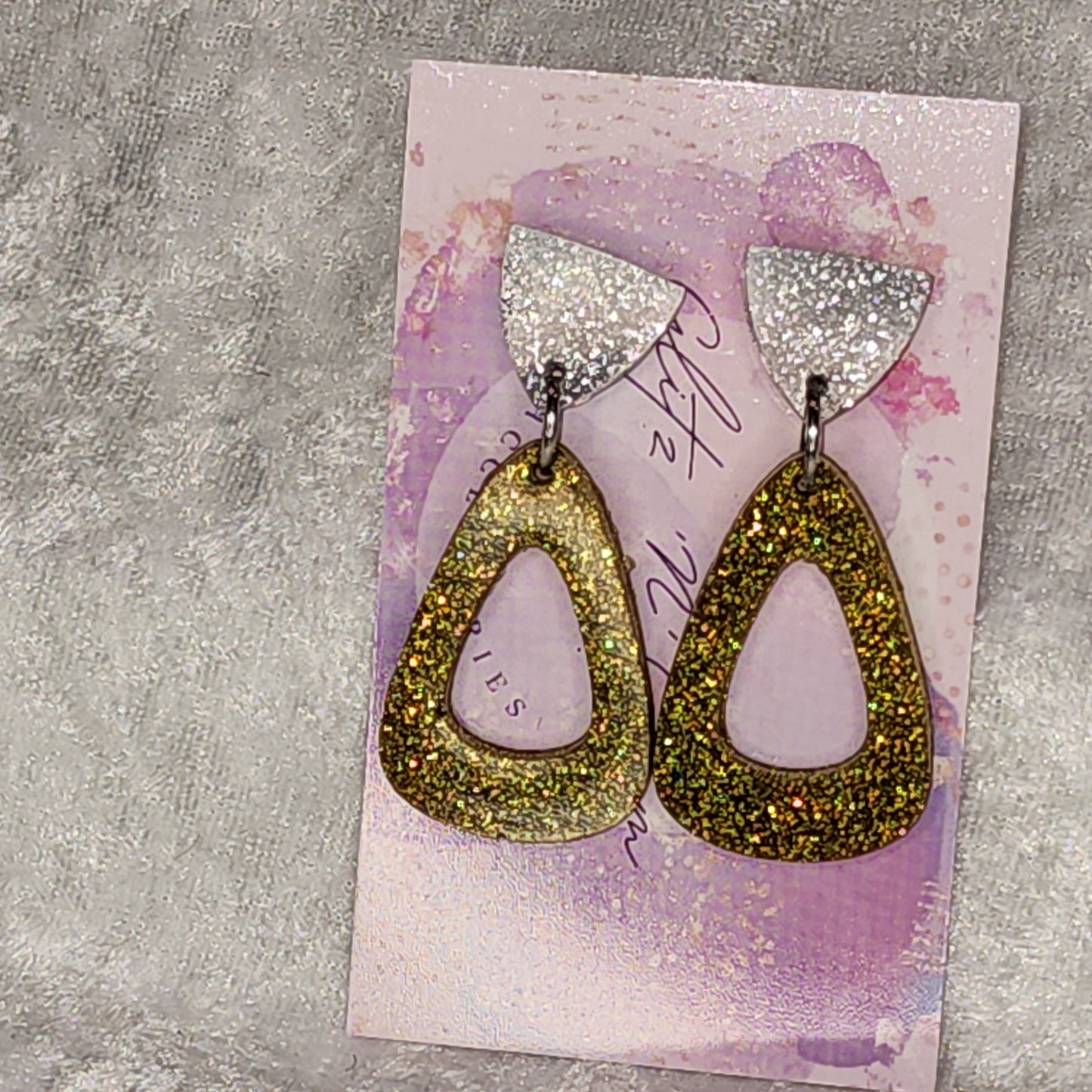 Hollow Droplet #38 Dangle Earrings