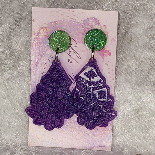 Mushroom #2 Dangle Earrings