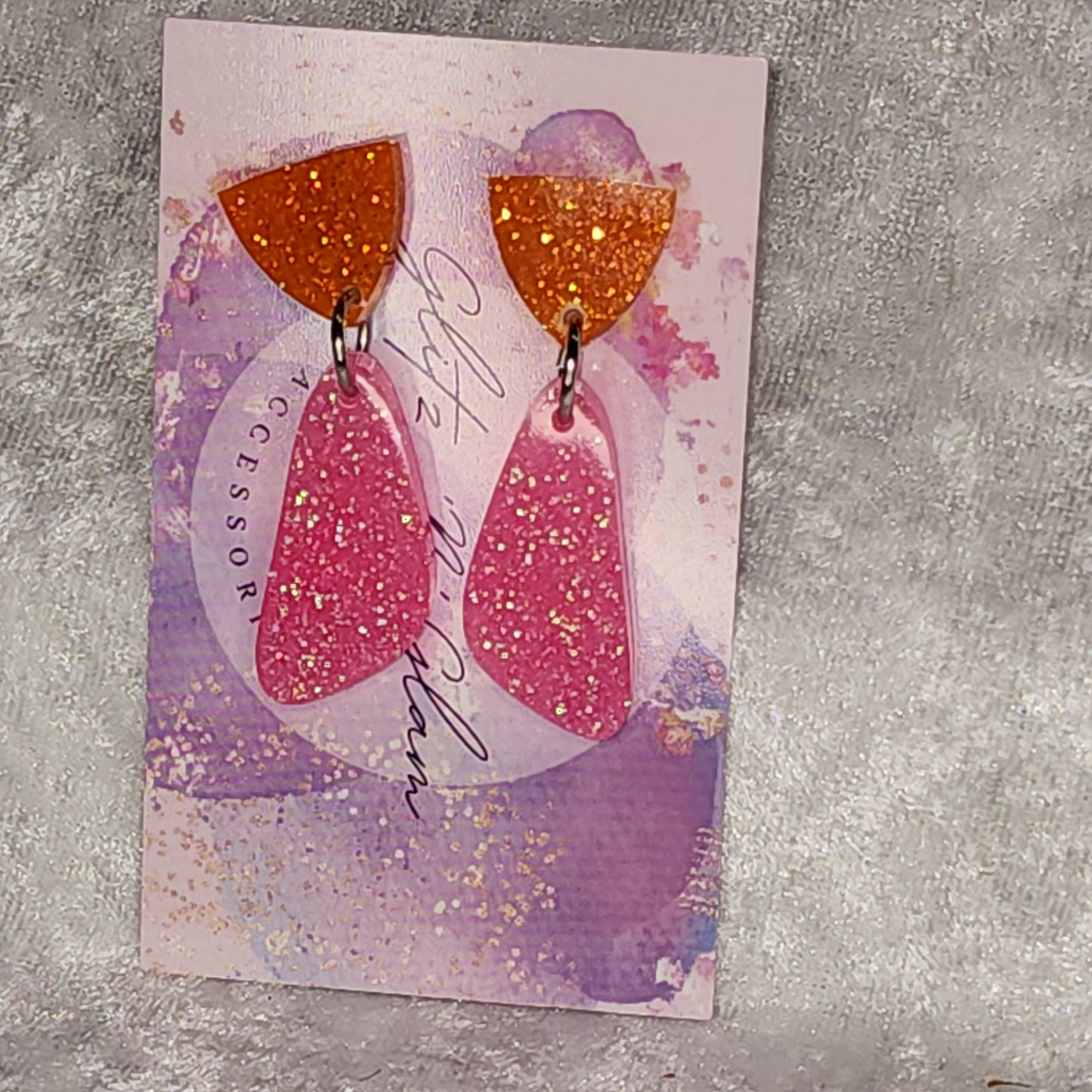 Uneven Drop #8 Dangle Earrings