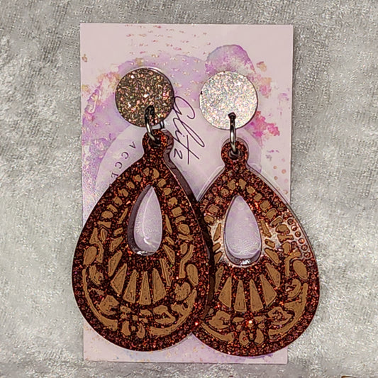 Large Tear Drop #3 Dangle Earrings