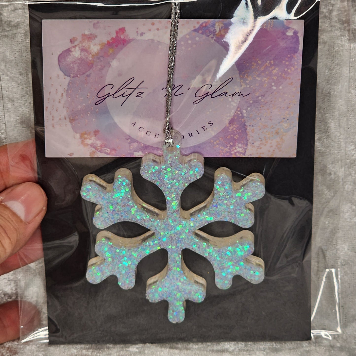 Snowflake #10 Hanging Ornament