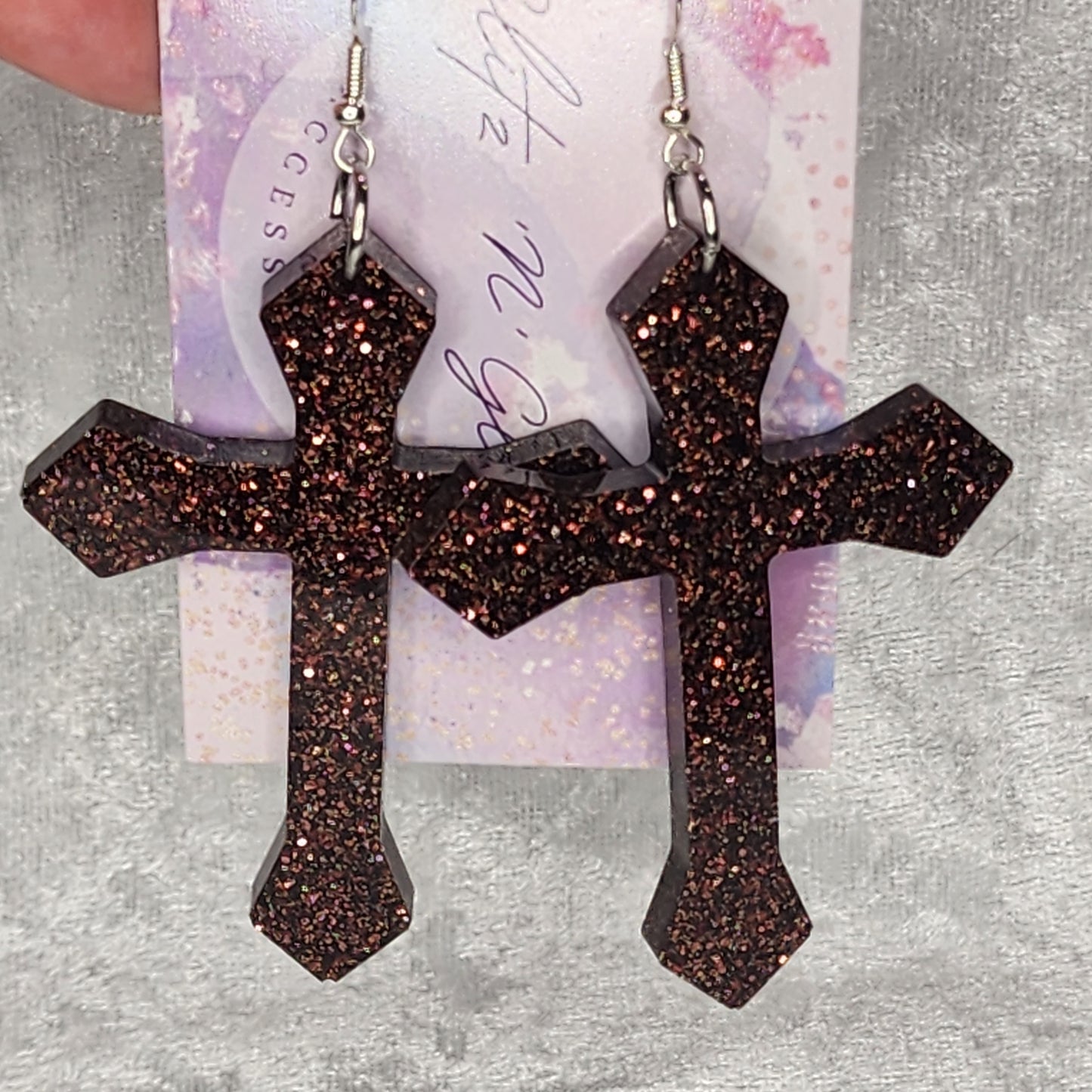 Cross #5 Dangle Earrings