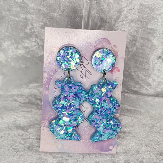 Squiggle #8 Dangle Earrings