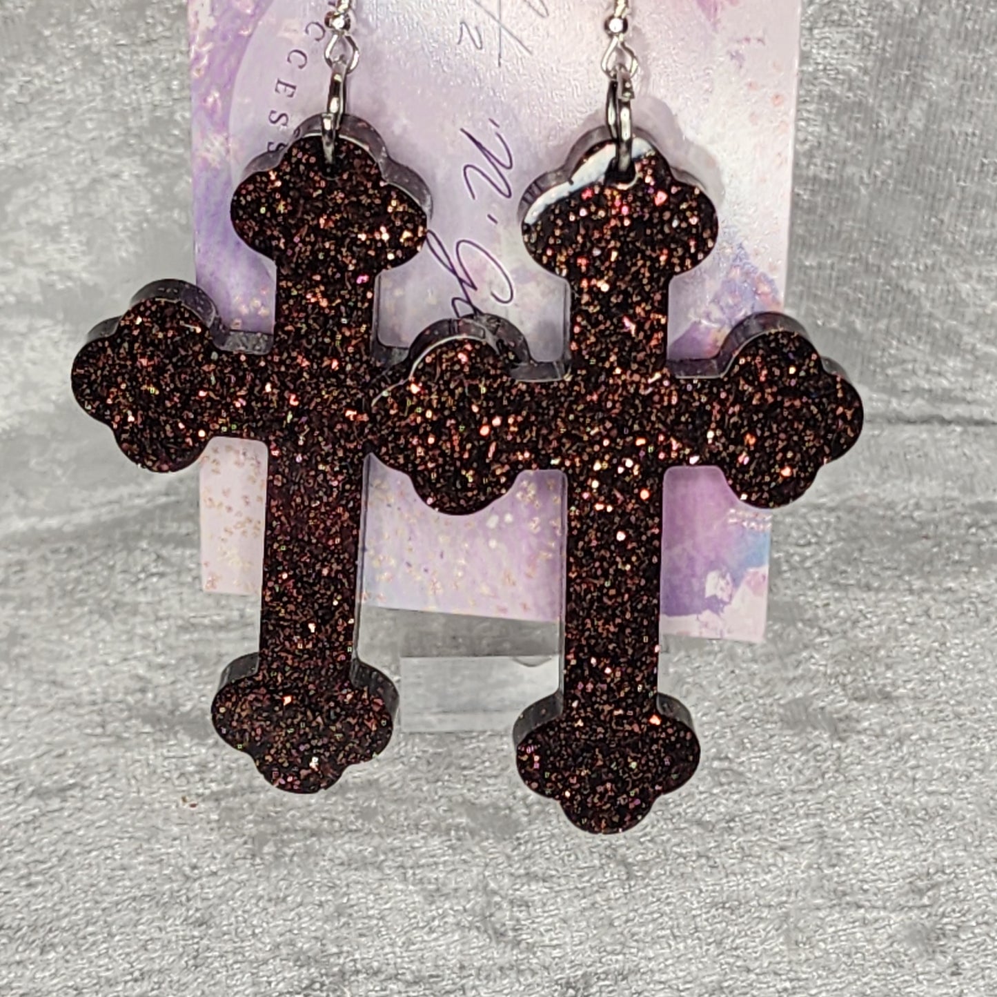 Cross #4 Dangle Earrings