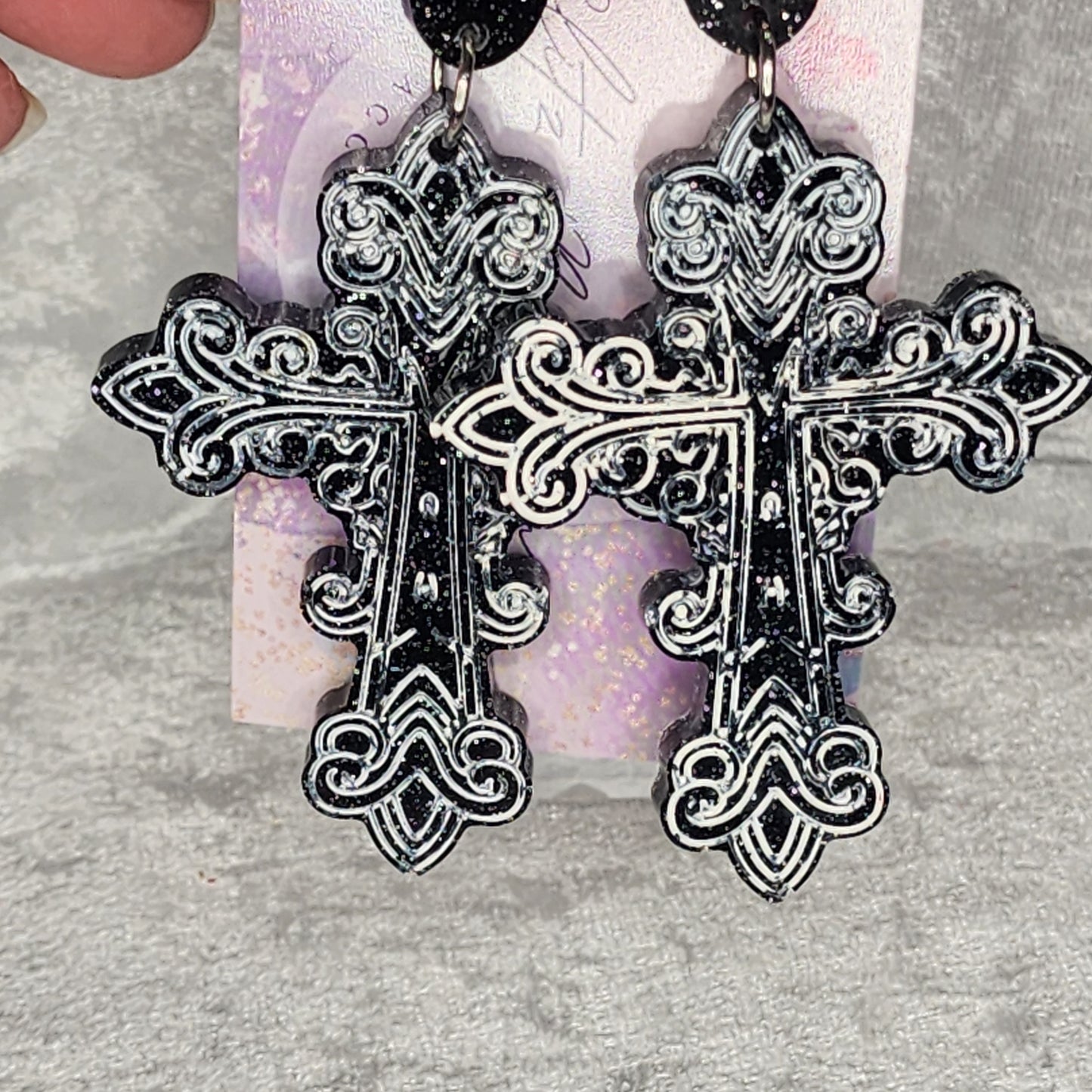 Cross #6 Dangle Earrings