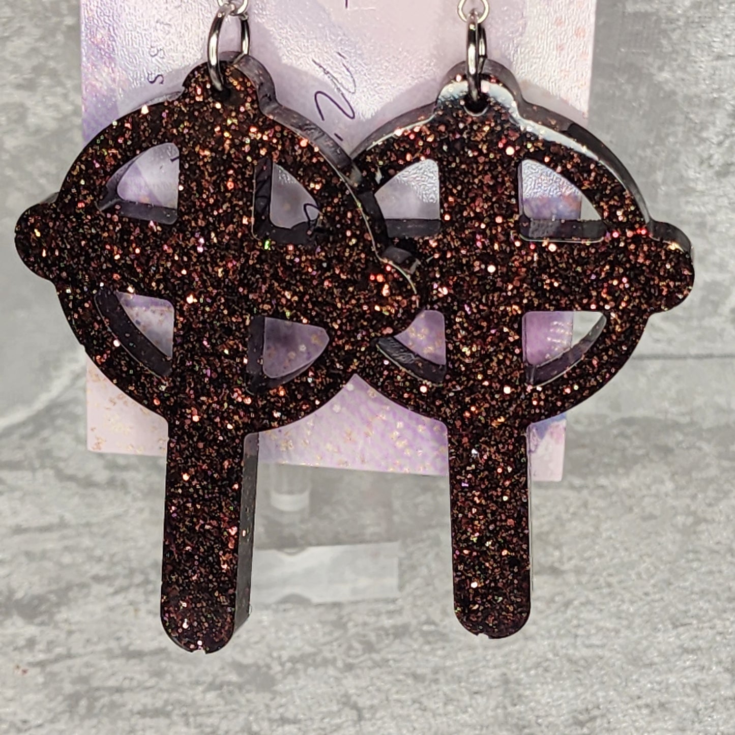 Cross #10 Dangle Earrings