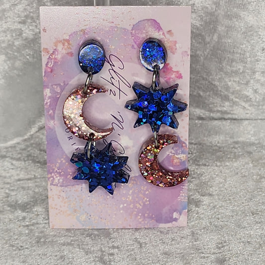 Cosmic #5 Dangle Earrings