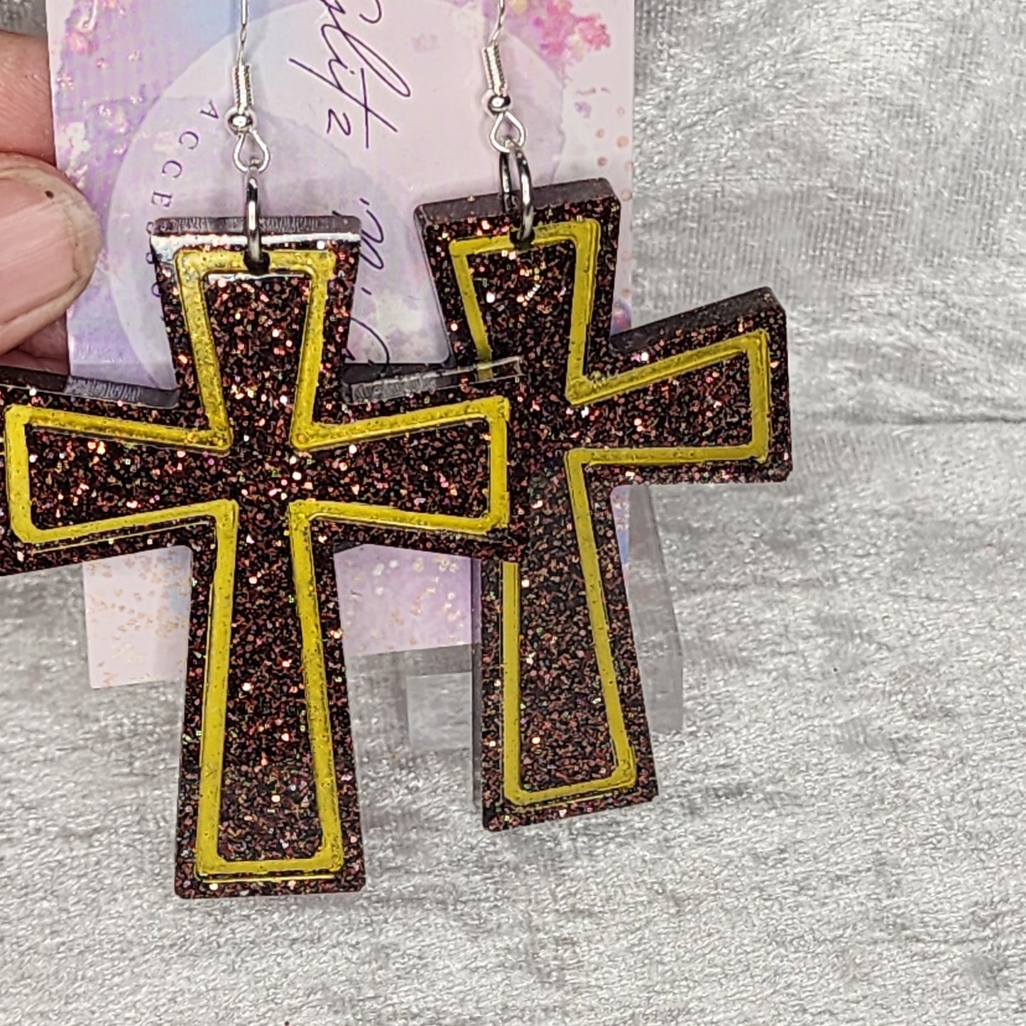 Cross #2 Dangle Earrings