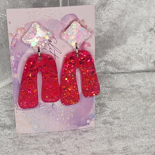 Uneven Arch #10 Dangle Earrings