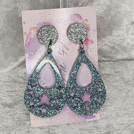 Patterned Droplet #2 Dangle Earrings