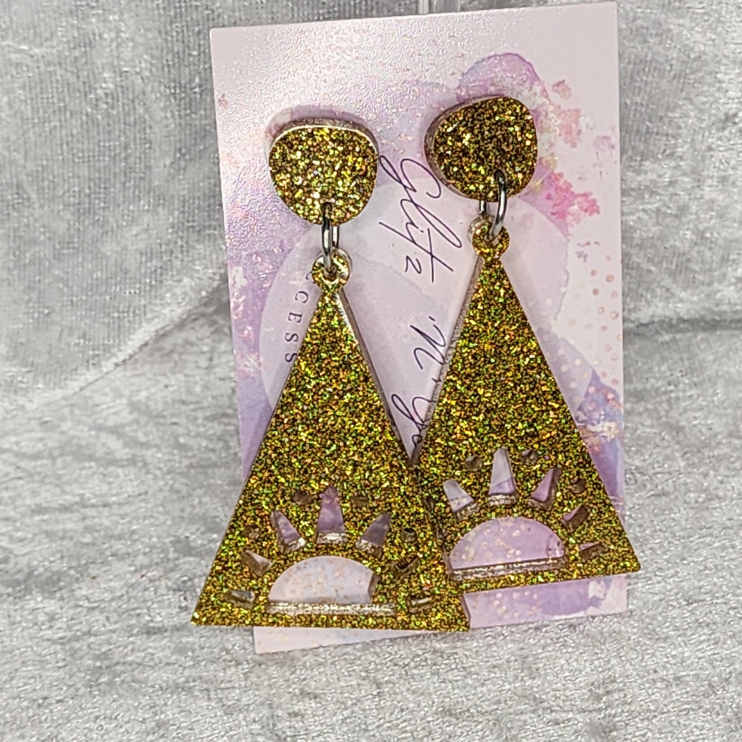 Triangle #83 Dangle Earrings