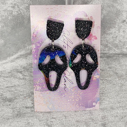 Scream Face #1 Dangle Earrings