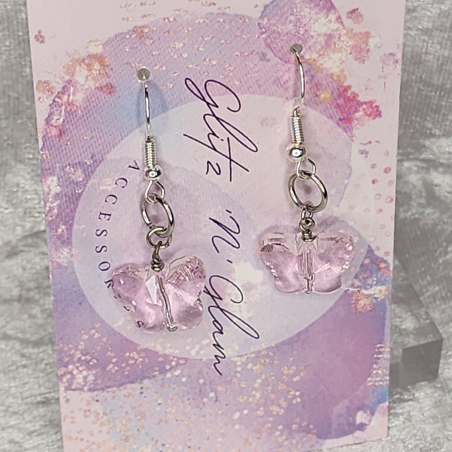 Crystal #3 Dangle Earrings