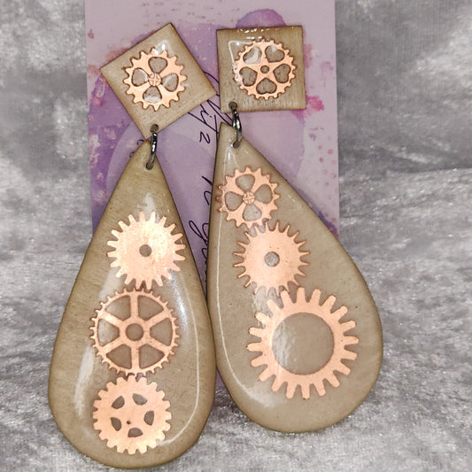 Wooden Earrings #25 Dangle Earrings