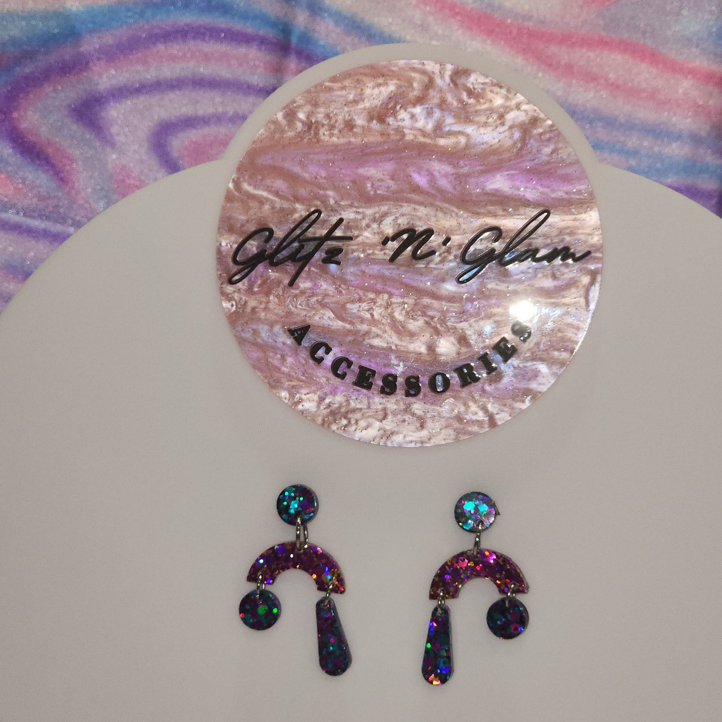 Mixed Arch #4 Dangle Earrings