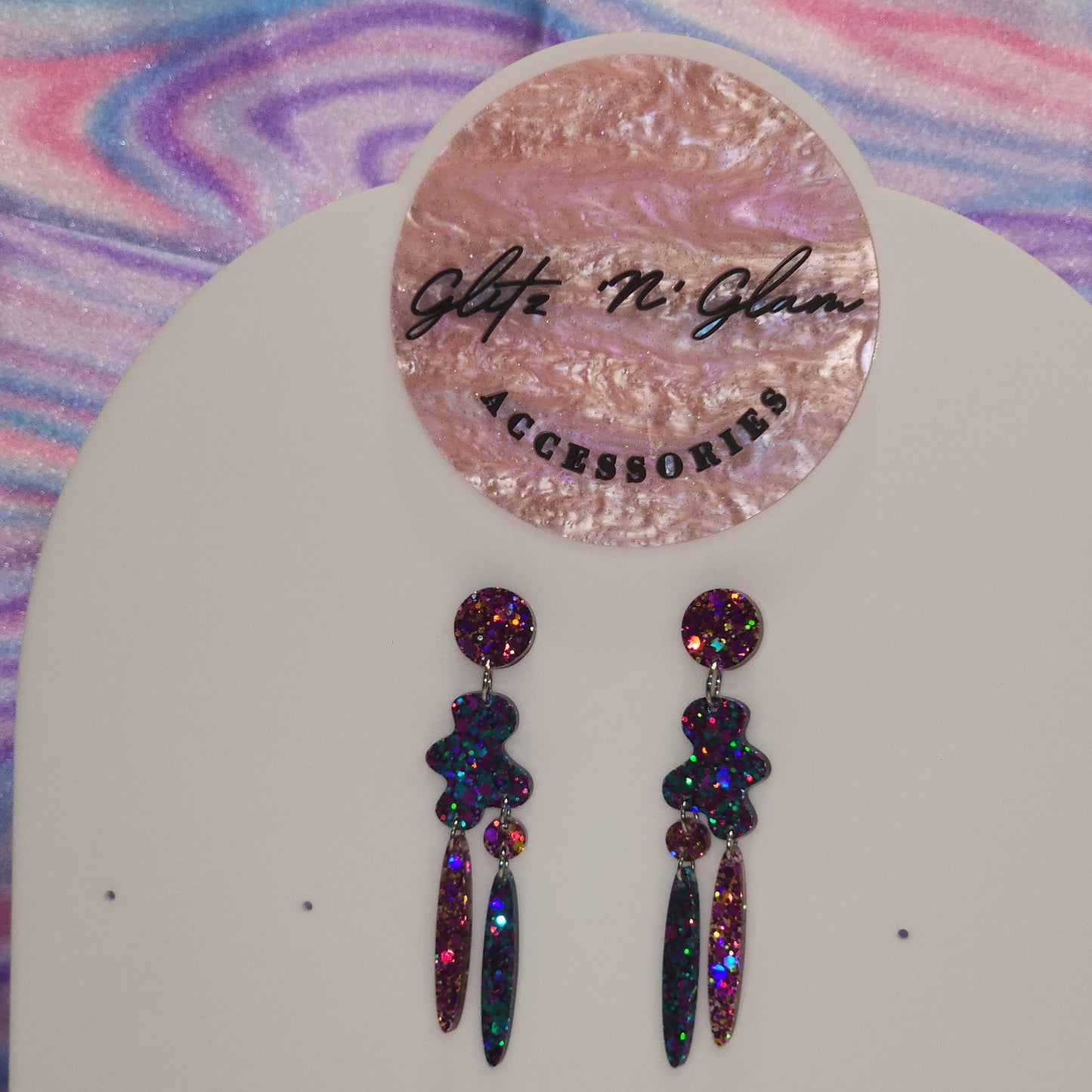 Mixed Jelly Blob #1 Dangle Earrings