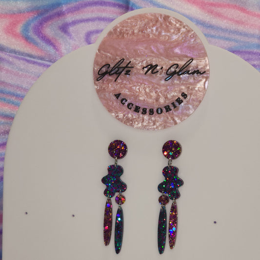 Mixed Jelly Blob #1 Dangle Earrings