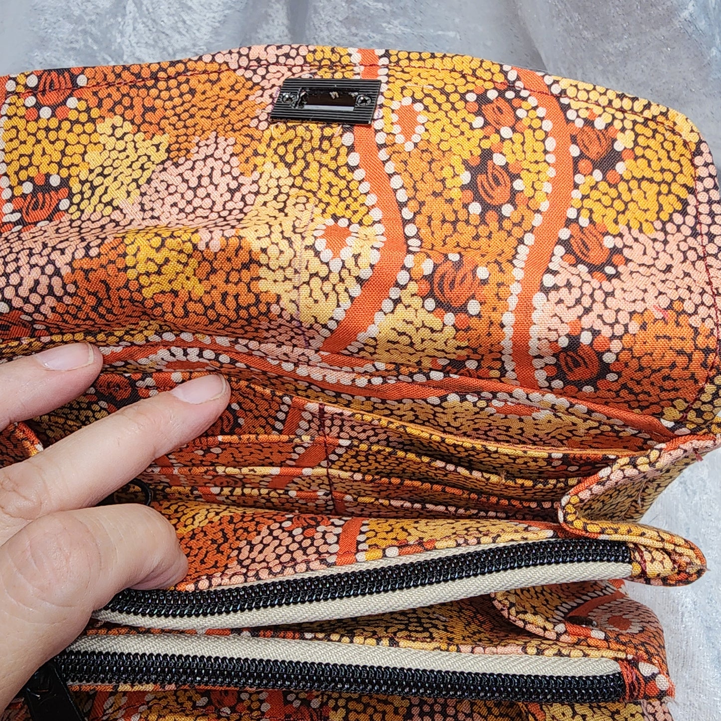 Indigenous Glitz Double Zip Wallet #2